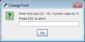 Change your PIB font size